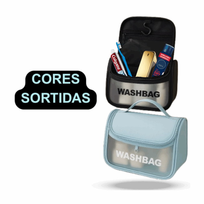Necessaire Bolsa para Viagem e Acessórios – Azul ou Preta – Organização Prática – BM-B556