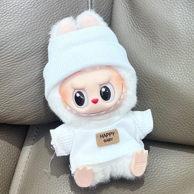 Kit Geração 3 Sem Caixa com Roupas – Labubu Monstros Mini Pelúcias Colecionáveis + Roupa – Sortidos