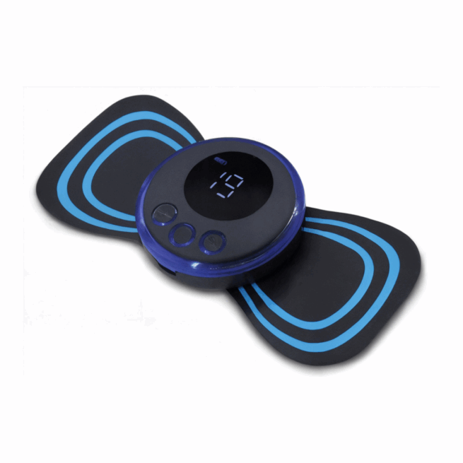 Mini Massageador Elétrico Portátil Recarregável para Pescoço e Pernas – Eletroterapia Bivolt