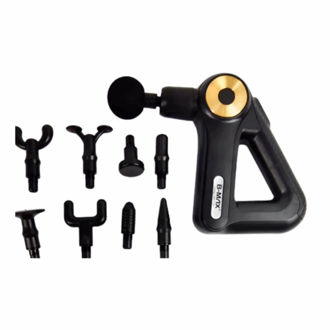 Pistola de Massagem Triangular Elétrica Portátil 9 Níveis – BM-F1021 Bivolt – Relaxamento Muscular