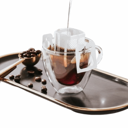 Filtros de Café Individuais Portáteis com Alça para Copo – Pacote com 50 Unidades para Drip Coffee