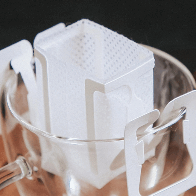 Filtros de Café Individuais Portáteis com Alça para Copo – Pacote com 50 Unidades para Drip Coffee