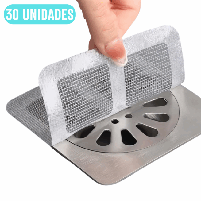 3 Pacotes com 10 Telas Protetoras para Ralos com Adesivo Descartável