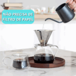 Coador de Café Permanente em Aço Inox 103 – Praticidade e Durabilidade