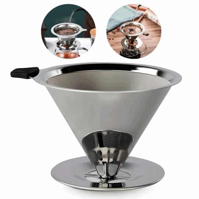 Coador de Café Permanente em Aço Inox 103 – Praticidade e Durabilidade