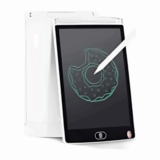 Lousa Digital Infantil 8.5" LCD para Escrita e Desenho - Branco