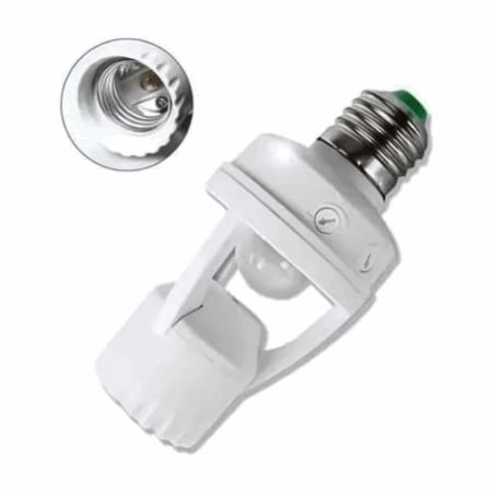 Sensor de Presença com Fotocélula para Lâmpada Soquete E27