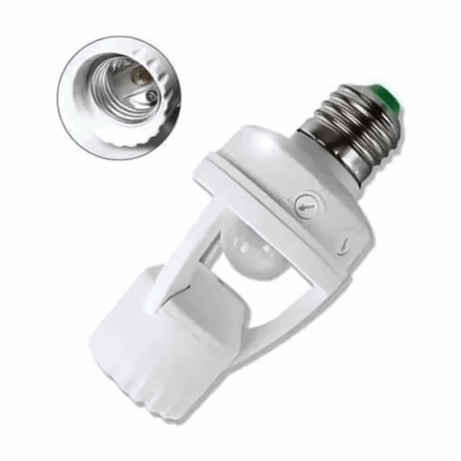 Sensor de Presença com Fotocélula para Lâmpada Soquete E27