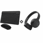 Kit Fone de Ouvido Bluetooth Tune 510 + Teclado e Mouse Sem Fio – Preto