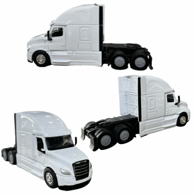 Miniatura Caminhão Freightliner Cascadia – Cores Sortidas – Coleção e Detalhes Realistas