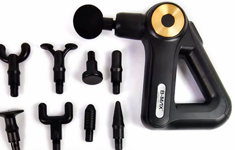 Pistola de Massagem Triangular Elétrica Portátil 9 Níveis – BM-F1021 Bivolt – Relaxamento Muscular