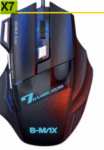 Mouse Gamer Profissional X7 com Fio, 7 Botões e 2400 DPI