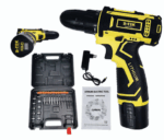 Parafusadeira Furadeira Sem Fio 12V com Bateria e Impacto – Modelo BT-DZ42 – Bivolt