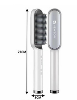 Escova Alisadora Elétrica Bivolt – Branca