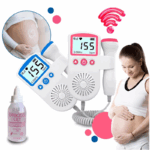 Doppler Fetal Portátil - Monitor de Batimentos Cardíacos do Bebê