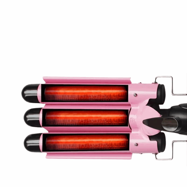 Modelador de Cabelo Profissional Chapinha Trio-Ondas Bivolt – Estilo e Praticidade