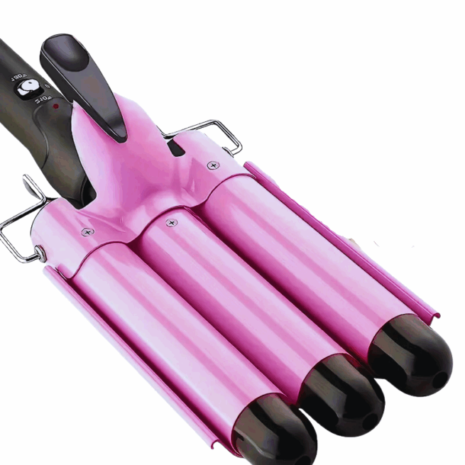 Modelador de Cabelo Profissional Chapinha Trio-Ondas Bivolt – Estilo e Praticidade