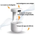 Umidificador Gotas de Água com Relógio Digital LED - Branco (Normal)