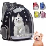Mochila Pet Transporte para Cães e Gatos – Visão Ampla – Preto