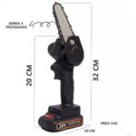 Mini Motosserra Bateria Recarregável – Potência e Praticidade