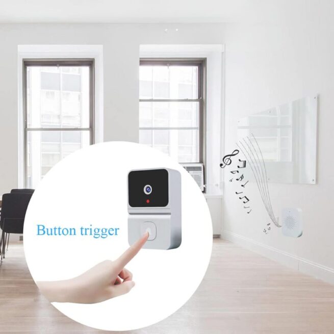 Campainha de Vídeo Inteligente WIFI com Visão Noturna e App – Premium Bivolt – Segurança 24h