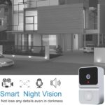 Campainha de Vídeo Inteligente WIFI com Visão Noturna e App – Premium Bivolt – Segurança 24h