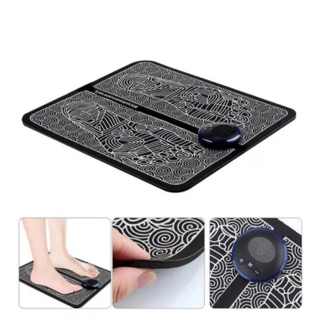 Tapete Massageador Elétrico para Pés com Estimulação Muscular – Bivolt – Relaxamento e Bem-estar