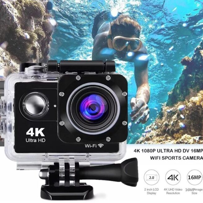 Câmera Filmadora HD 4K Sport Wi-Fi Bivolt – Alta Definição e Resistência