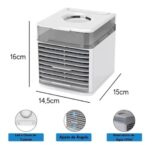 Climatizador Umidificador de Ar Portátil com LED - Bivolt