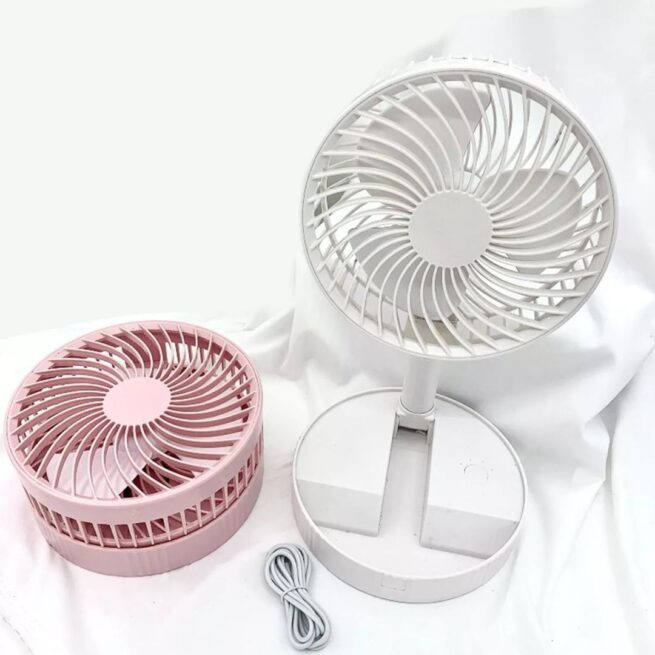 Ventilador Retrátil Portátil Recarregável Dobrável