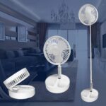 Ventilador Retrátil Portátil Recarregável Dobrável
