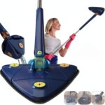 Esfregão Mop Triangular 360° – Modelo BM-F992 – Limpeza Fácil e Eficiente