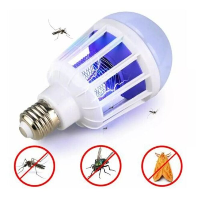 Lâmpada LED Bulbo Fria com Função Mata Mosquito e Repelente de Moscas – Bivolt 15W – Proteção e Economia