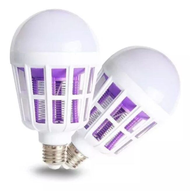 Lâmpada LED Bulbo Fria com Função Mata Mosquito e Repelente de Moscas – Bivolt 15W – Proteção e Economia