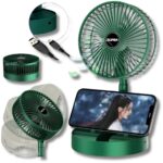 Mini Ventilador Dobrável com Suporte para Celular - Bivolt