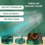 Mini Ventilador Dobrável com Suporte para Celular - Bivolt