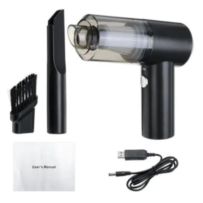 Mini Aspirador Automotivo Portátil Recarregável Premium Bivolt – Modelo B-88-2 – Limpeza Rápida e Prática