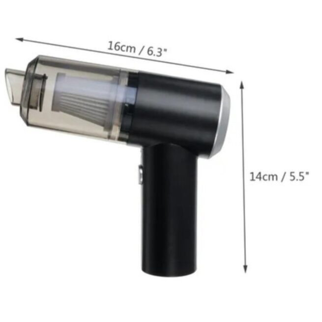 Mini Aspirador Automotivo Portátil Recarregável Premium Bivolt – Modelo B-88-2 – Limpeza Rápida e Prática
