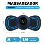 Kit Massagem Completo – Tapete e Massageador Elétrico para Alívio de Dores nos Pés e Músculos