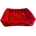 Cama Pet Quadrada Estampada para Cães e Gatos - Cores Sortidas