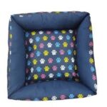 Cama Pet Quadrada Estampada para Cães e Gatos - Cores Sortidas