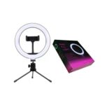 Ring Light 12" com Tripé Regulável para Gravação e Selfie