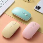 Teclado e Mouse Sem Fio Bluetooth – Conjunto Verde Claro – Compatível com Notebook e Tablet