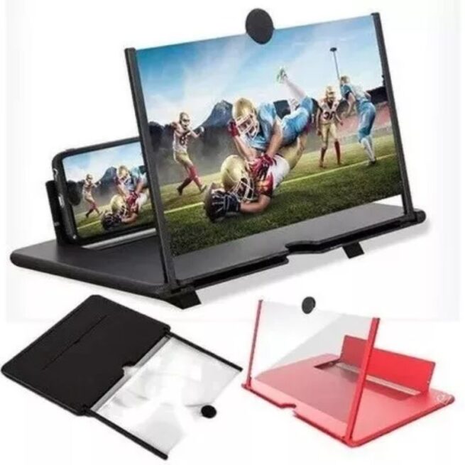 Lupa Ampliadora 3D para Tela de Celular 12 Polegadas – Branco