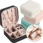 Porta-Jóias Caixa Organizadora Portátil - Cores Sortidas