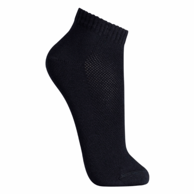 3 Pares de Meias Soquete Curtas de Algodão – Cores Sortidas