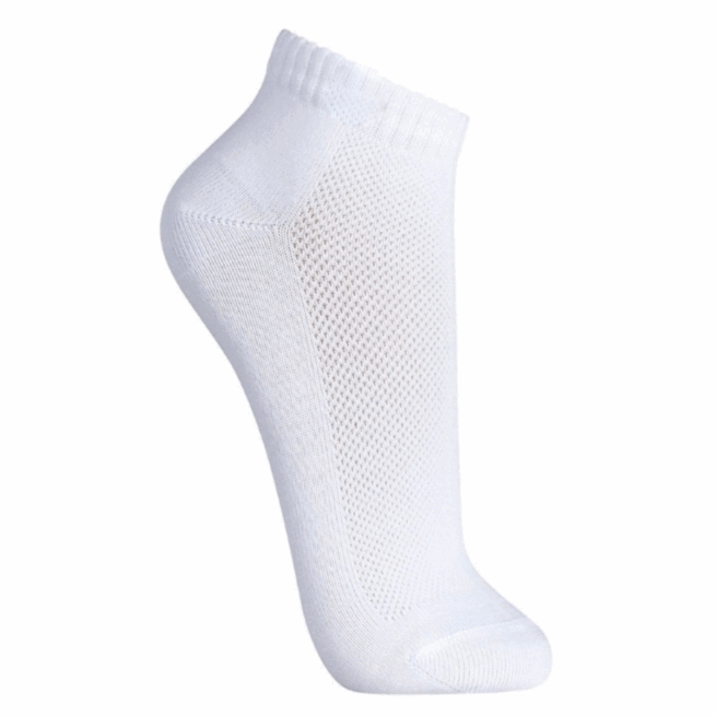 3 Pares de Meias Soquete Curtas de Algodão – Cores Sortidas