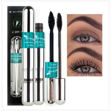 Máscara de Cílios 2 em 1 Bella Femme – Rímel para Cílios Curvados