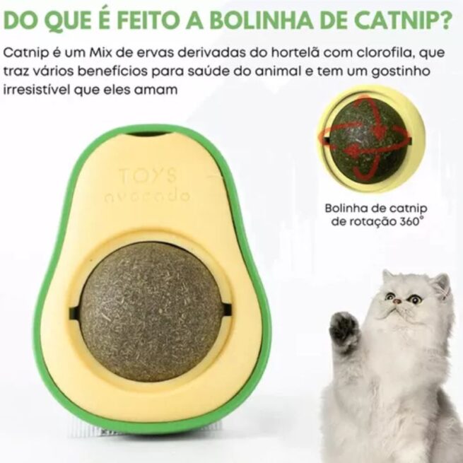 Brinquedo para Gatos Abacate com Catnip