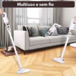 Aspirador de Pó Portátil Vertical Sem Fio Multifuncional – Modelo BM-F1061 – Limpeza Rápida e Eficiente